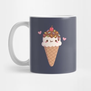 Cute Ice Cream With Rainbow Sprinkles Mug